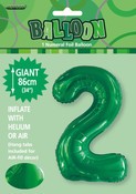 Balloon Giant Number 86cm - Emerald Green #2