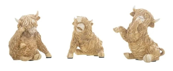 Hear/See/Speak Highland Cow