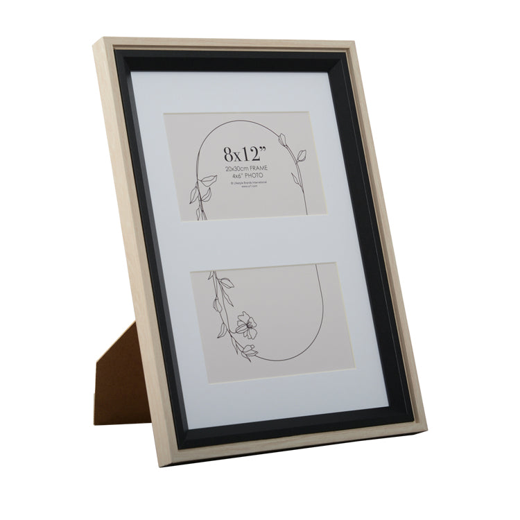 Sadie 8x12 Inch with 2 - 4x6 Inch Openings Oak/Black