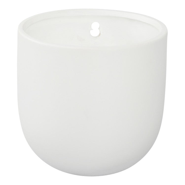 Demi Wall Planter Pot 16 X 16cm White **