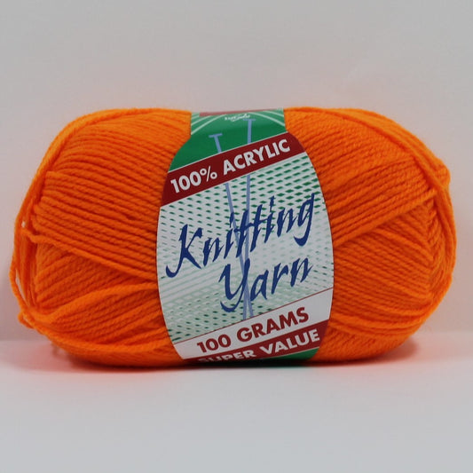 Knitting Yarn 8ply 100g Orange