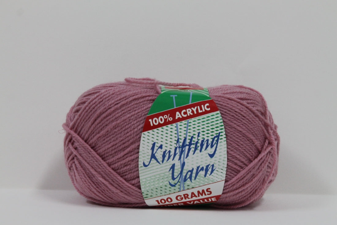 Knitting Yarn 8ply 100g Dusty Pink