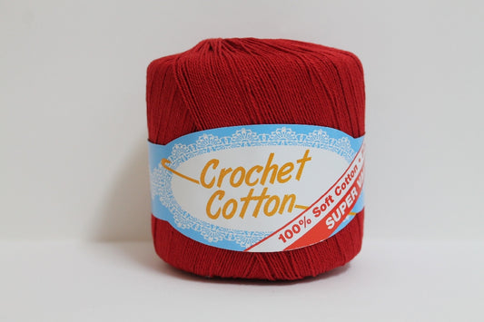 CROCHET COTTON 50G RED