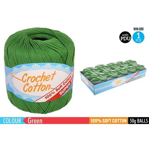 Crochet Cotton Green