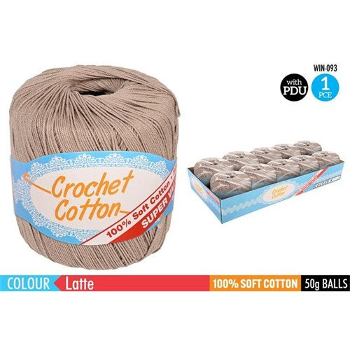 Crochet Cotton Latte