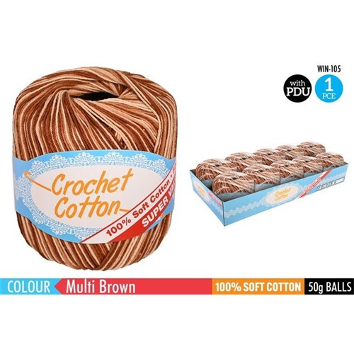 Crochet Cotton Brown