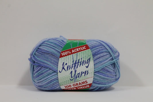 Knitting Yarn Multi 8ply 100g Baby Boy