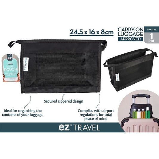 1PCE CARRY ON APPROVED ZIPPERED POUCH