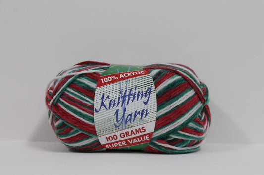 Knitting Yarn 8ply 100g Christmas