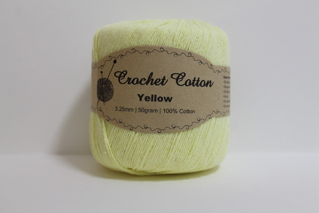 Kk Crochet Cotton 50g Yellow