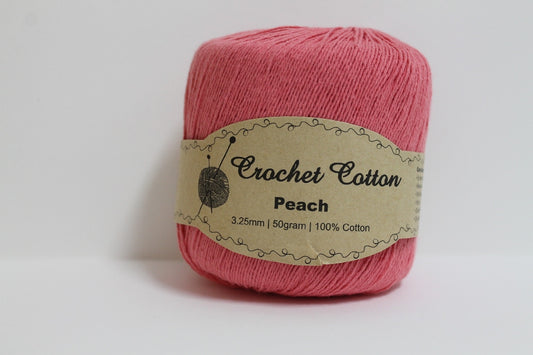 Kk Crochet Cotton 50g Peach