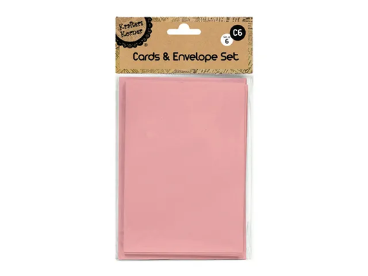 C6 CARDS & ENVELOPES - BLUSH