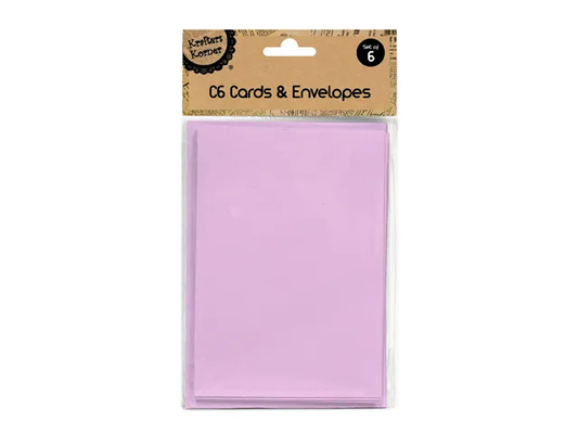 C6 CARDS & ENVELOPES - LILAC