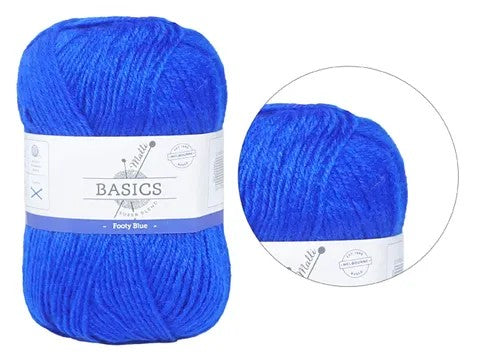 SUPER BLEND BASIC YARN 100g FOOTY BLUE