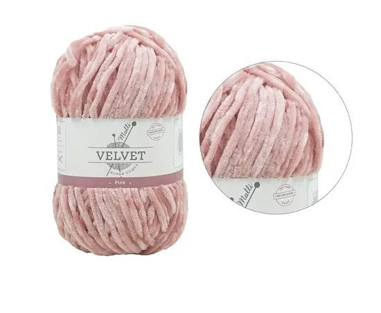 SUPER COMFY VELVET YARN 100g PINK