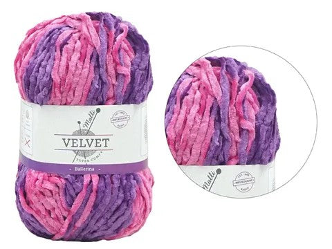 SUPER COMFY VELVET MIX YARN 100g  BALLET