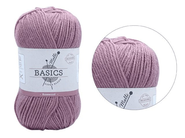 SUPER BLEND BASIC YARN 100G - ROSEWOOD