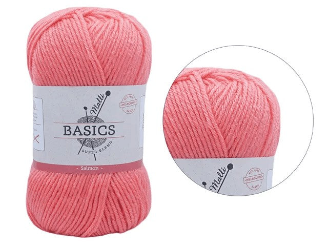 SUPER BLEND BASIC YARN 100G - SALMON