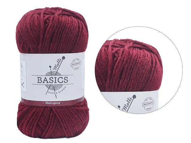 SUPER BLEND BASIC YARN 100G - MAHOGANY