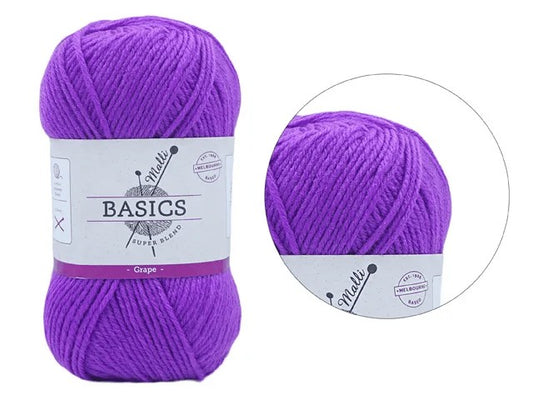 SUPER BLEND BASIC YARN 100G - GRAPE