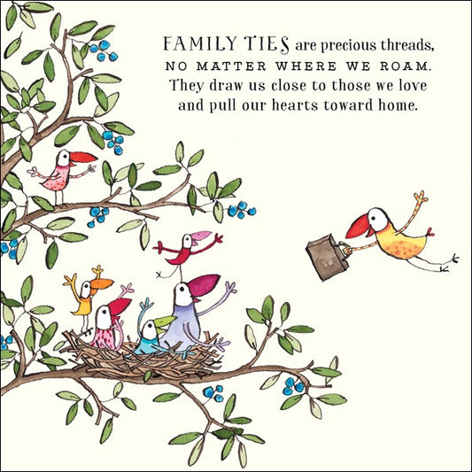 Family ties - Twigseeds Greeting Card
