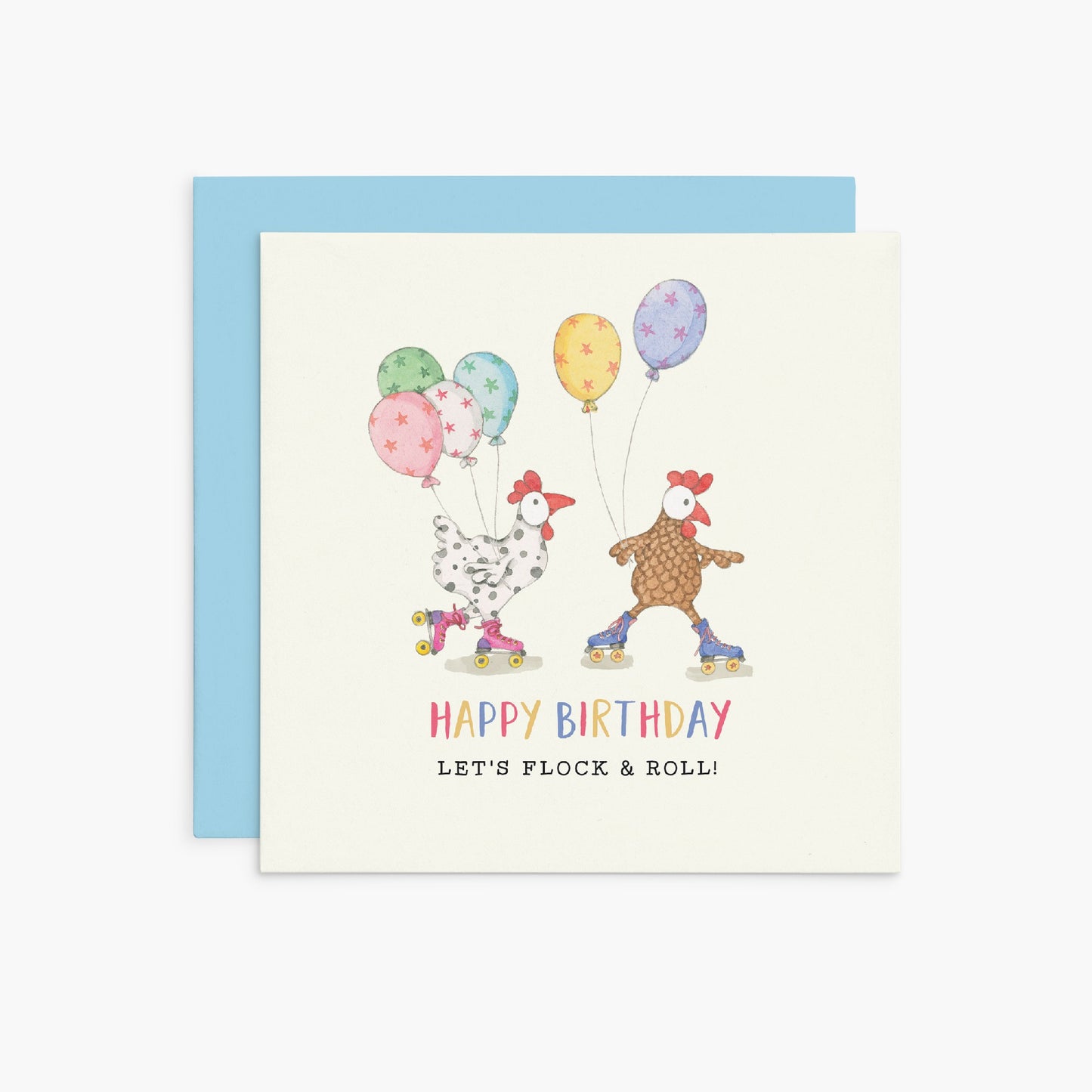 Let`s flock and roll! - Twigseeds Birthday Card