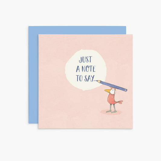 Just a note to say... - Twigseeds Inspirational card