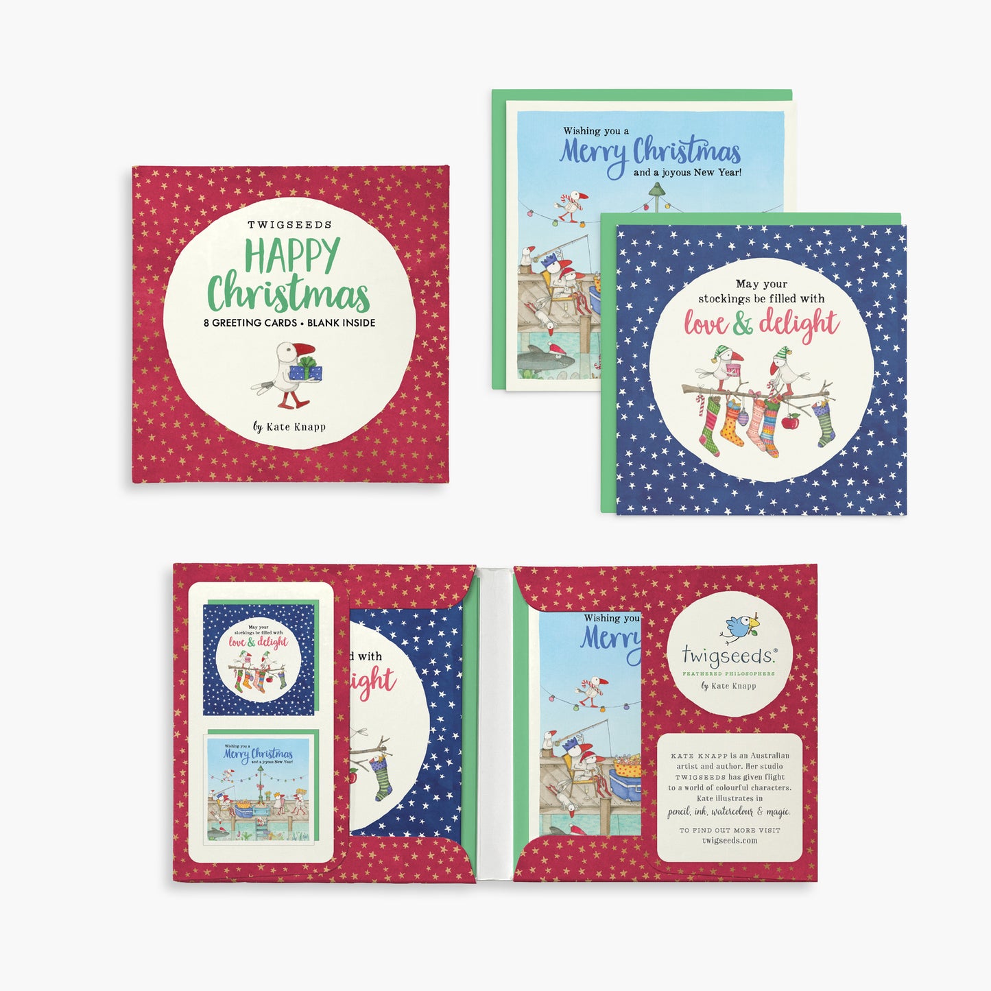 Twigseeds Happy Christmas Card Set