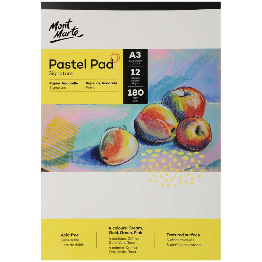 M.M. Pastel Pad Acid Free 4 Colours 180gsm