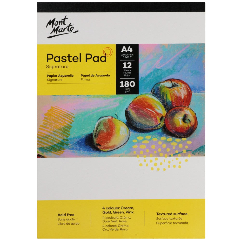 M.M. Pastel Pad Acid Free 4 Colours 180gsm