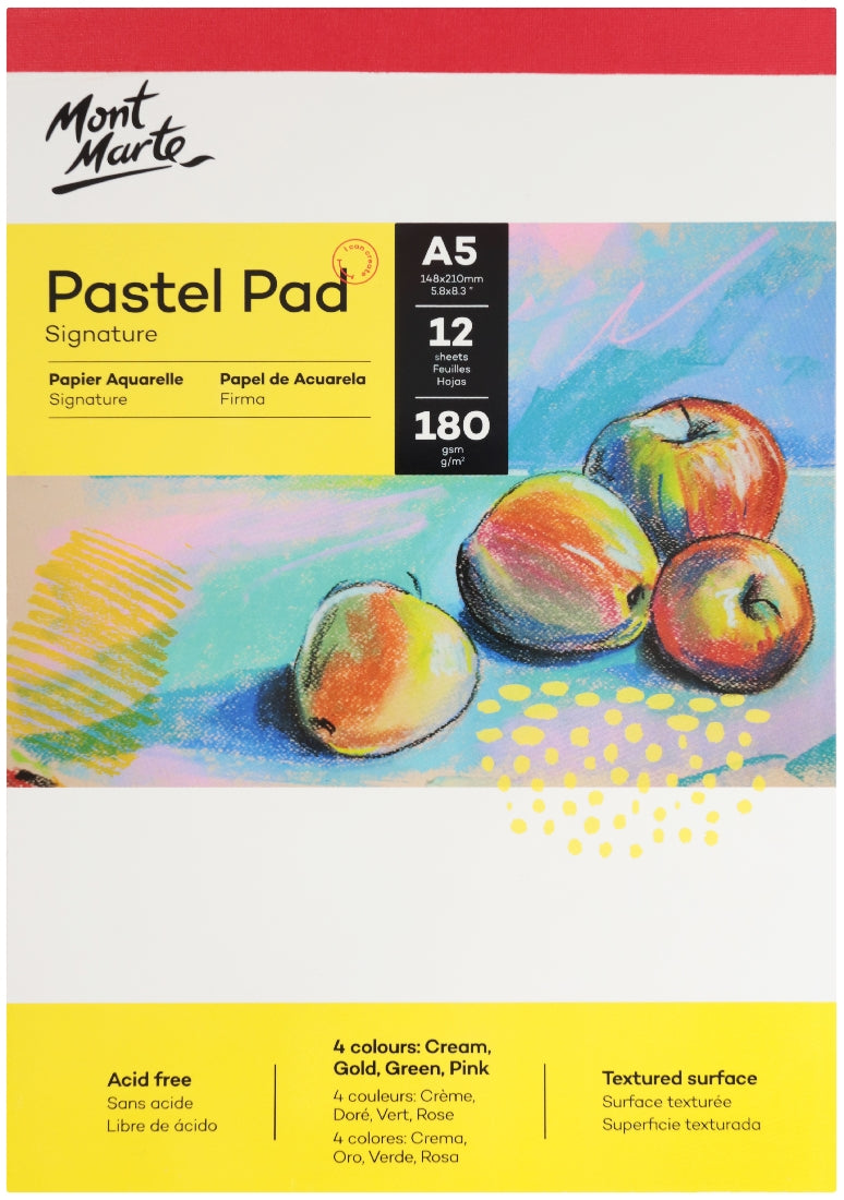 M.M. Pastel Pad Acid Free 4 Colours 180gsm