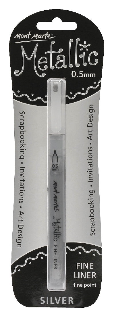 M.M. Metallic Marker Fine Point - Silver