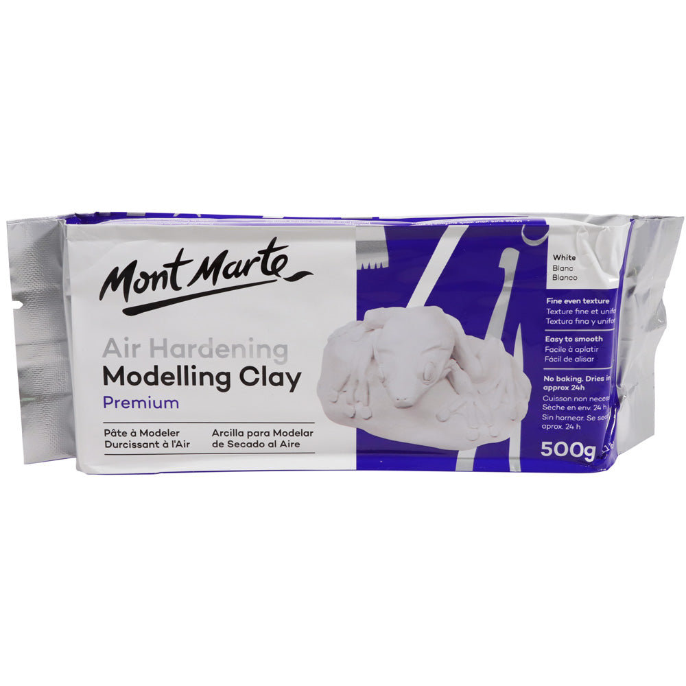 M.M. AIR HARDENING MODELLING CLAY - WHITE 500GMS