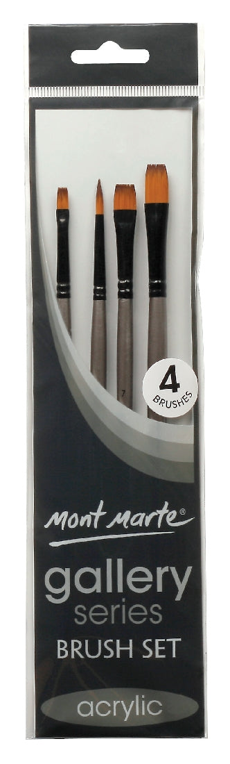 M.M. Gallery Series Brush Set Acrylic 4pce 3