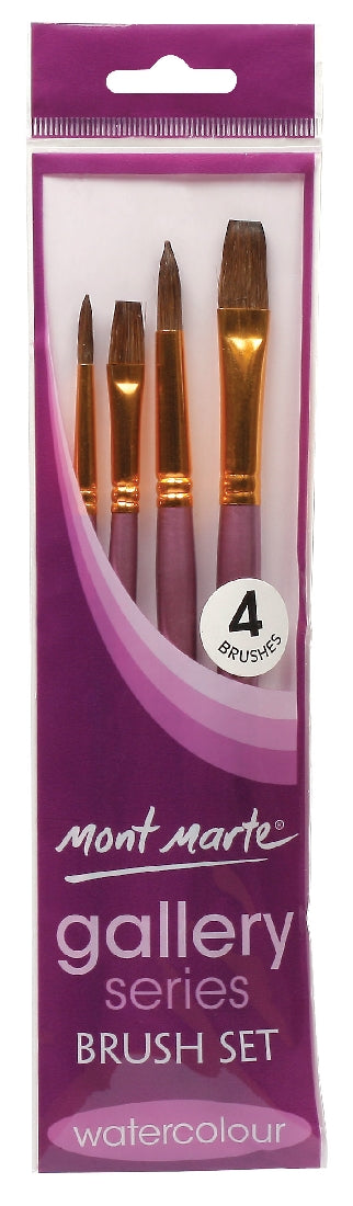 M.M. Gallery Series Brush Set Watercolour 4pce