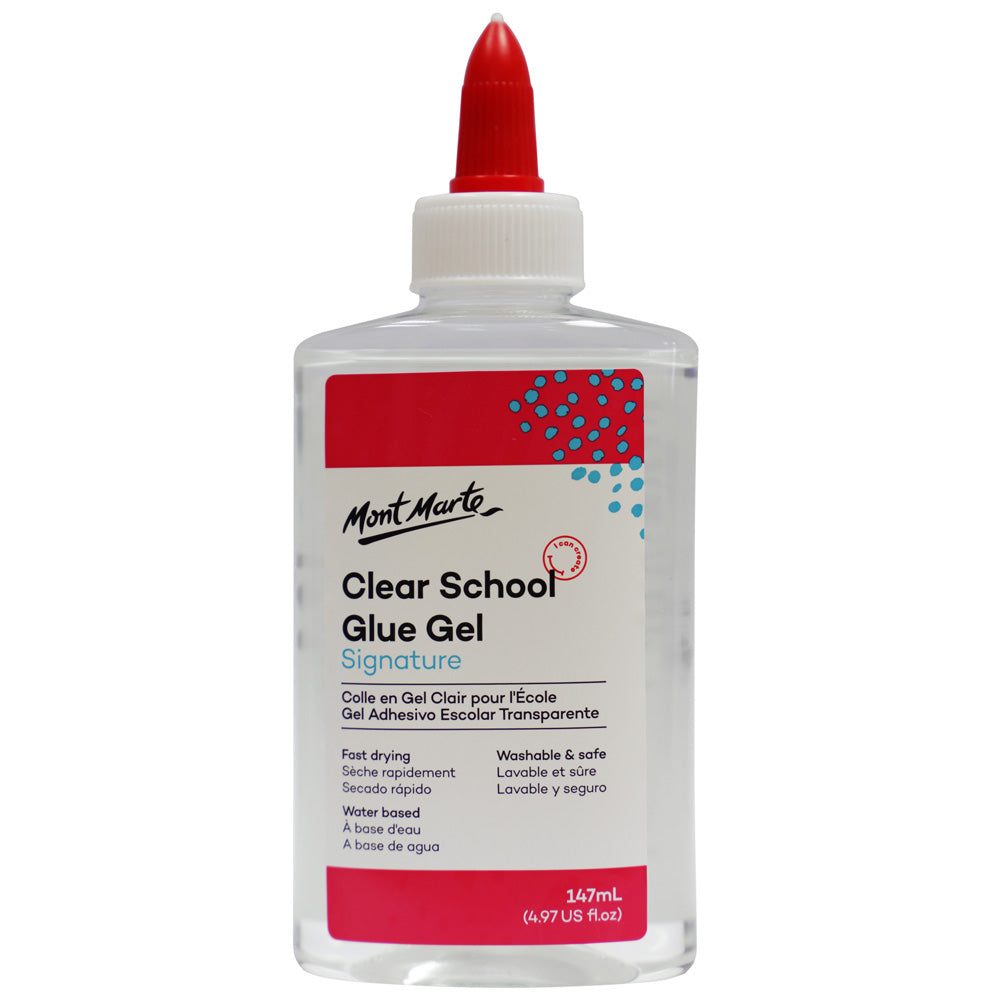 M.M. Clear School Glue 147ml Washable