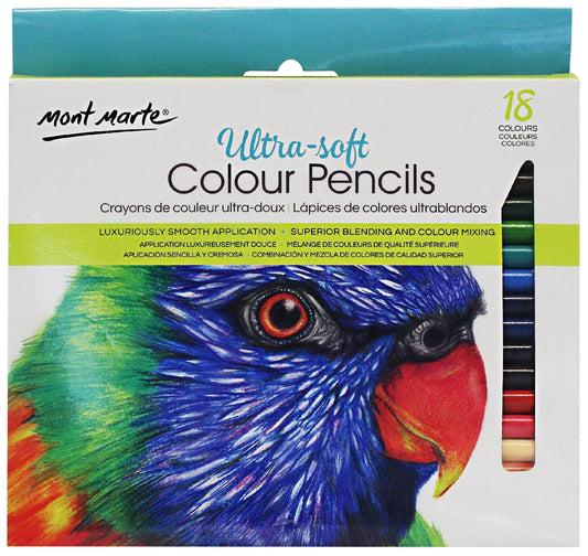 M.M. Ultra-soft Colour Pencils 18pce