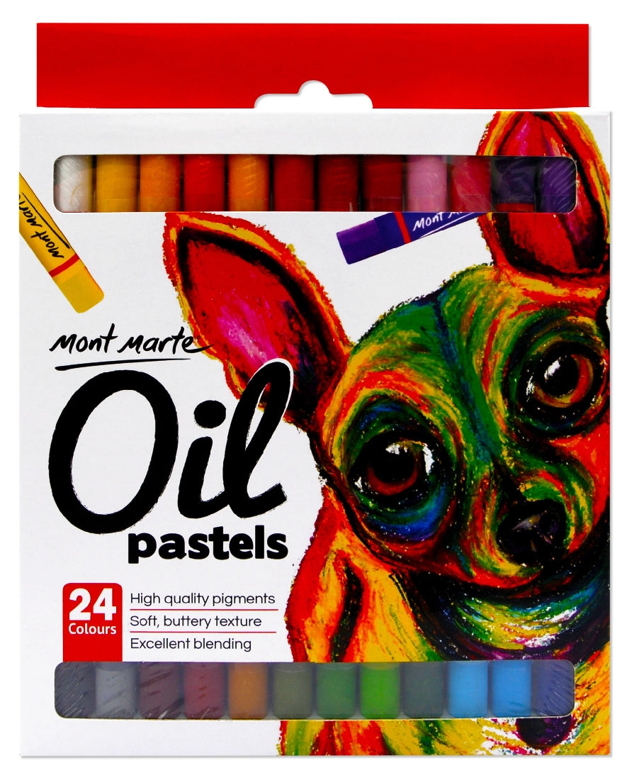 M.M. Oil Pastels 24 Colours