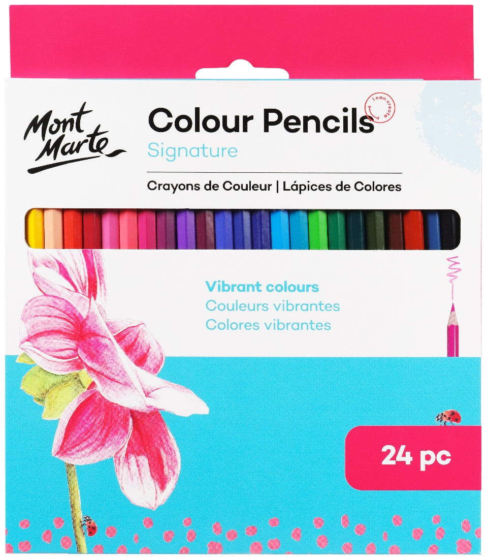 M.M. Colour Pencils 24pce - Essential Colours