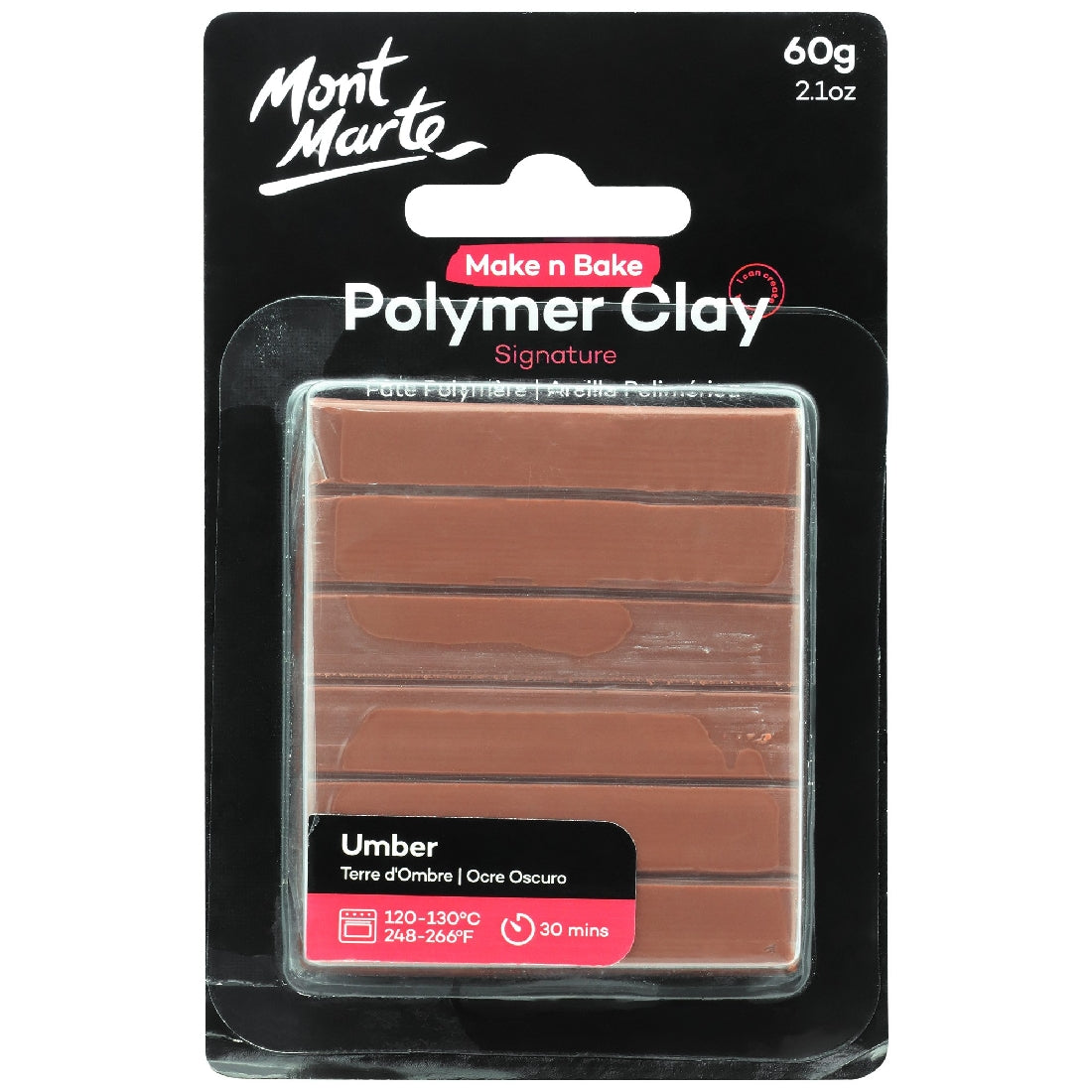 M.M. Polymer Clay 60g Umber