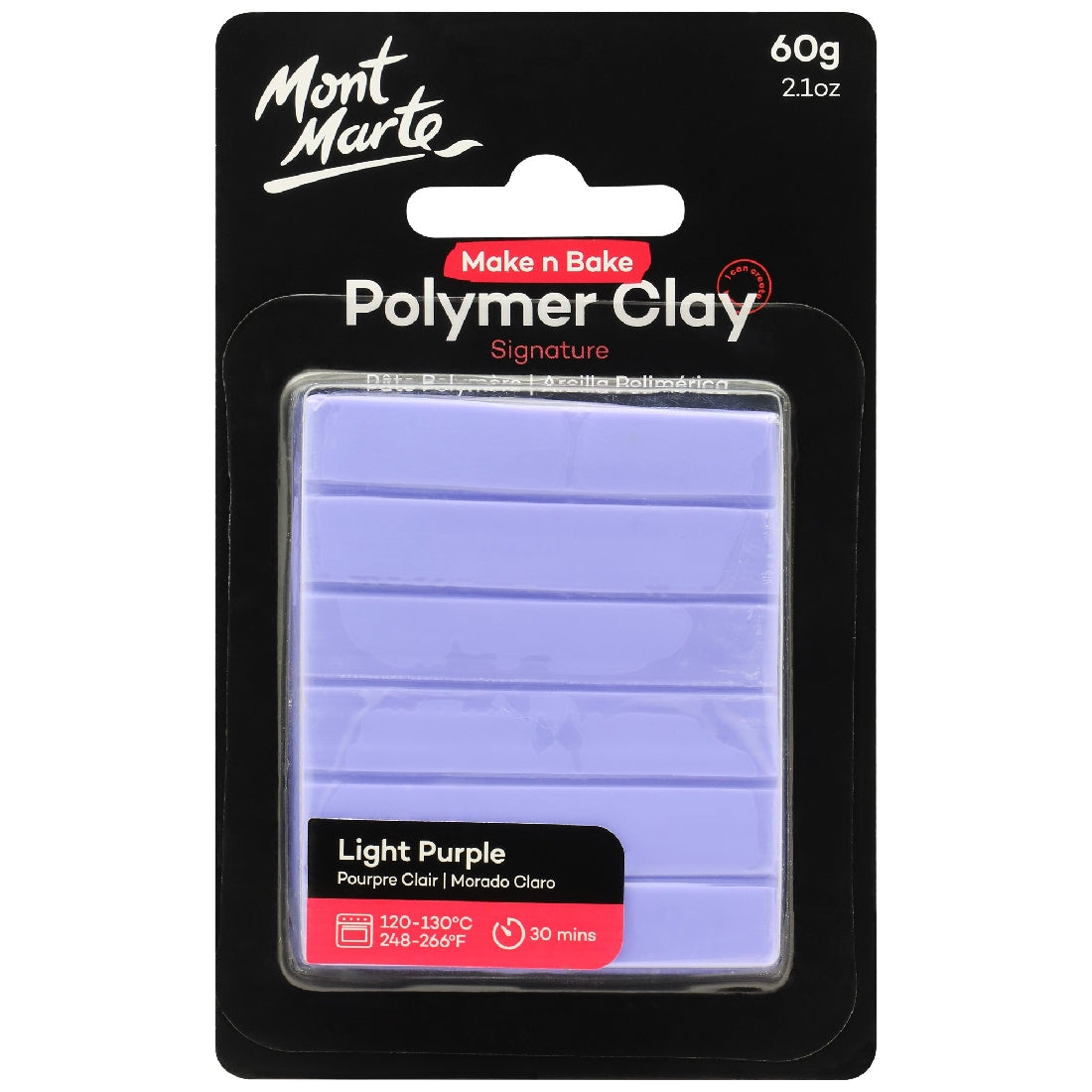 M.M. Polymer Clay 60g Light Purple