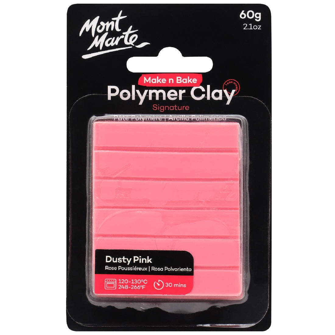 M.M. Polymer Clay 60g Dusty Pink