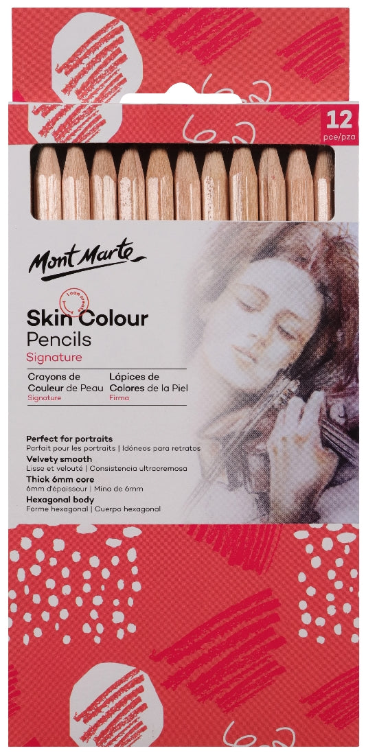 M.M. Skin Colours Graphite Pencils 12pce