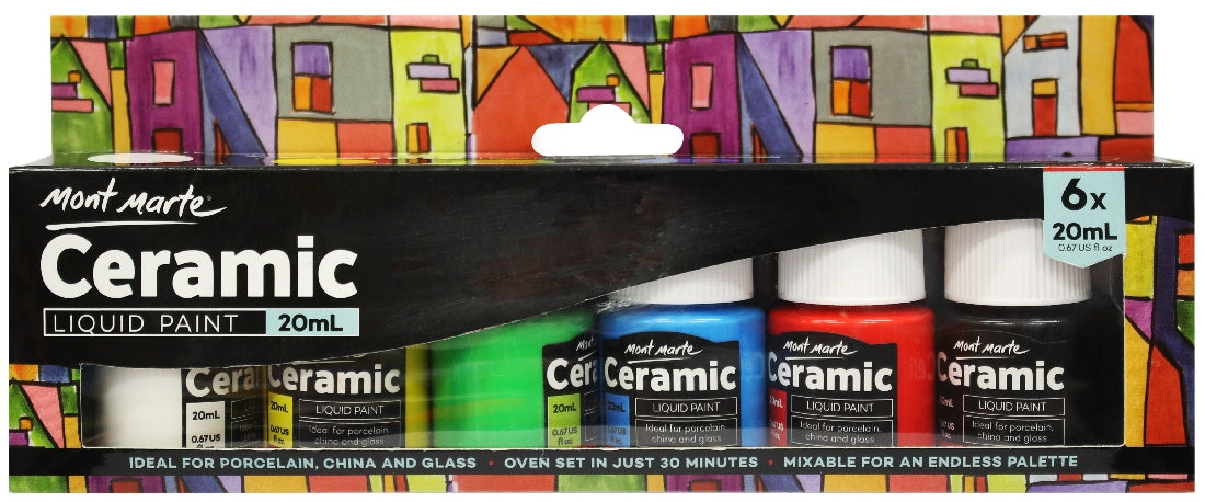 M.M. Ceramic Liquid Paint 6 X 20ml