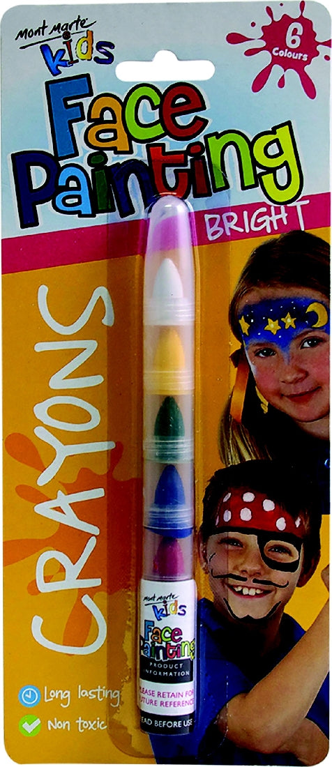 M.M. KIDS FACE PAINTING CRAYONS BRIGHT