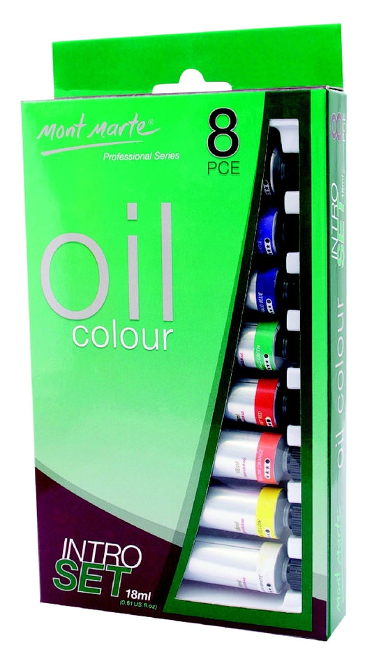 M.M. Oil Paint Intro Set 8pces