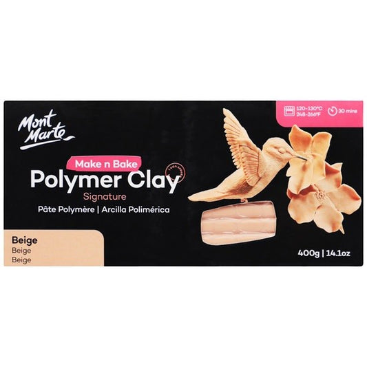 M.M. Make N Bake Polymer Clay 400g - Beige