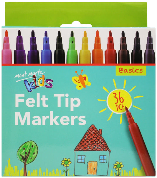 M.M. Kids Felt Tip Markers 36pce