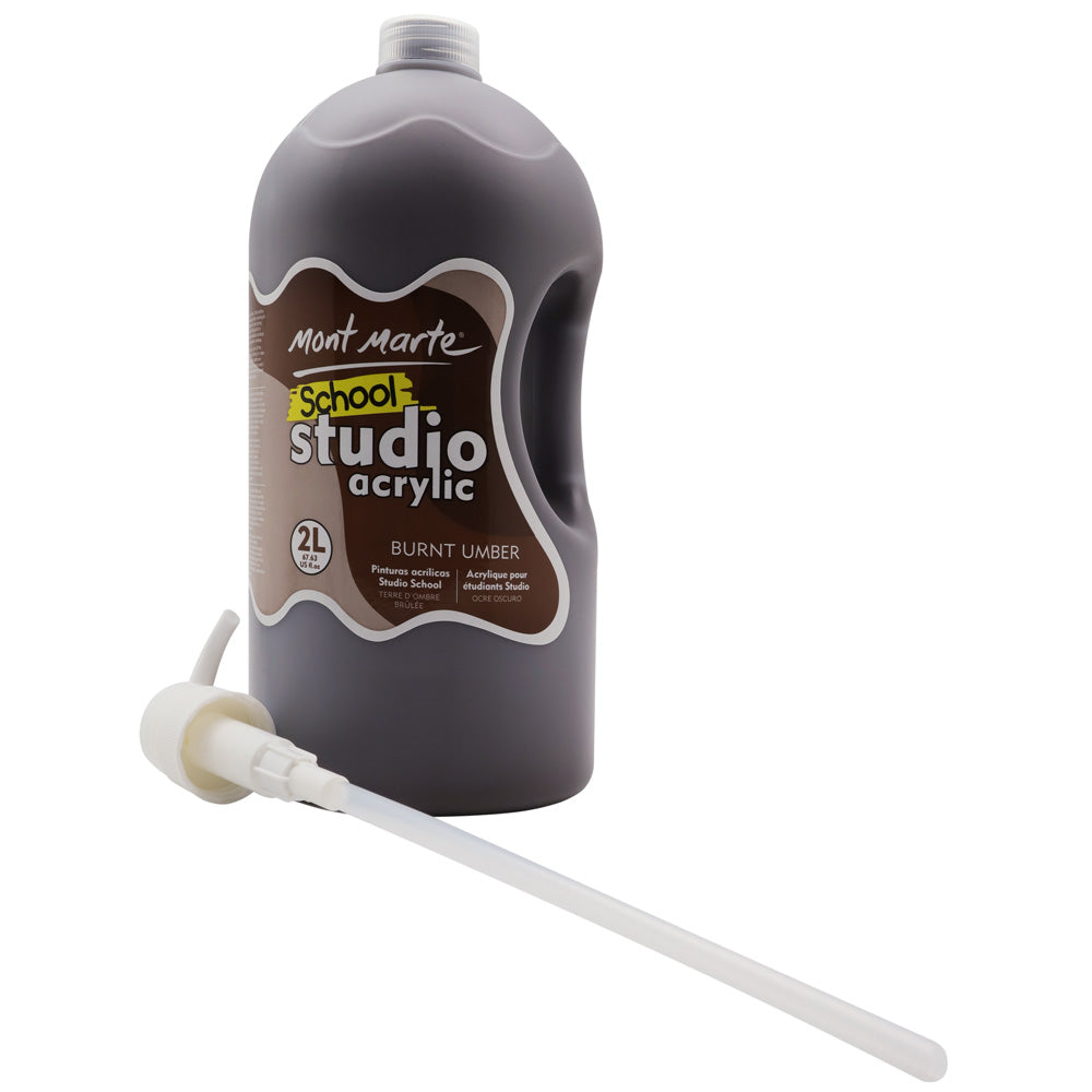 M.M. Studio Acrylic 2l Burnt Umber