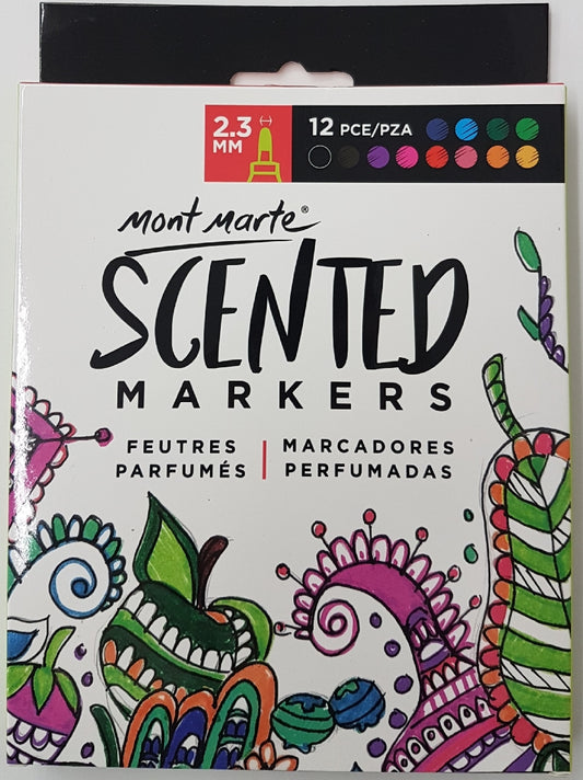 M.M. SCENTED MARKERS 12PCE